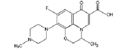 Structural Formula (Ofloxacin 0 3 Otic Soln 5ml For Bausch Lomb 1)