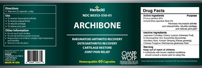 Archibone Label (Archibone Otc Label 60caps)