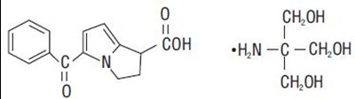 ketorolac 0.5 structure - ketorolactromethamine structure