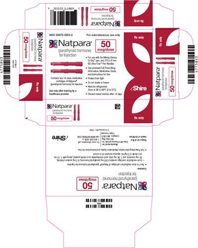 natpara-46.jpg PRINCIPAL DISPLAY PANEL - 50 mcg Cartridge Carton - natpara 46