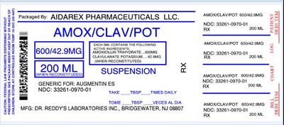 IMAGE LABEL - amox clav pot 600 42 9 mg  5ml sus 200ml for dr re 3