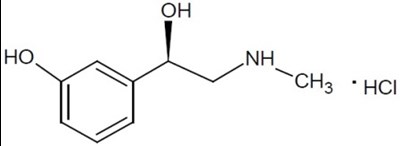 phenylephrine-str.jpg Phenylephrine Hydrochloride Chemical Structure - phenylephrine str