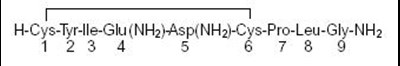 Structural formula - oxytocin injection usp 1