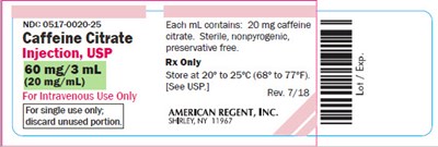 caffeine-citrate-injection-4.jpg Container (25 pack) - caffeine citrate injection 4