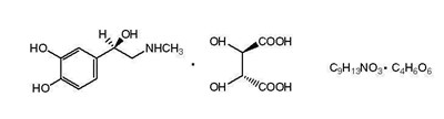 Epinephrine bitartrate structural formula - orabloc figure 2
