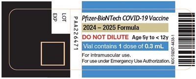 covid-12.jpg PRINCIPAL DISPLAY PANEL - 0.3 mL Single Dose Vial Label 2024-2025 Formula - covid 12