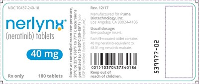 ner00-0019-06.jpg Principal Display Panel - Nerlynx 180 Tablets Bottle Label - ner00 0019 06
