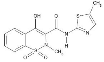 d224143d-2199-4969-a64f-dc2e6b865ec4-01.jpg Image of Meloxicam Structural Formula - d224143d 2199 4969 a64f dc2e6b865ec4 01