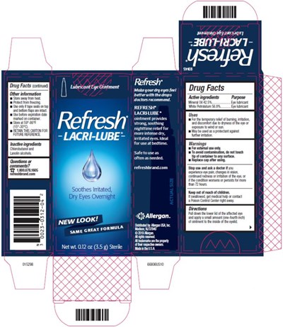 Refresh® Lacri-lube® Lubricant Eye Ointmentointmentfor Nighttimedry Eye Reliefnet Wt. 0.12 Oz (3.5 G) Sterile (Refresh Lacri Lube 02)