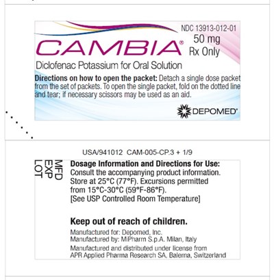 Cambia 50 mg Individual Packet (Cambia Figure 3)