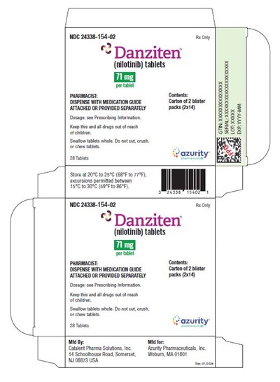 Danziten Inner Carton 71mg (Danziten 71mg Inner Carton Label)