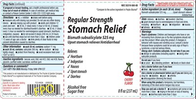 Bismuth Subsalicylate 525 mg (Peptic Relief No Veegum Cherry Liquid 1)