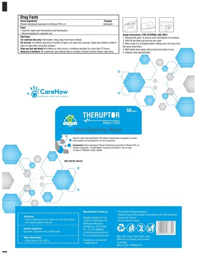 Ndc 80192-204-02 (Theruptor 50 Wipes)
