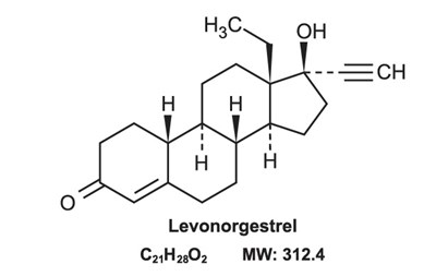 Levonorgestrel-structure.jpg Levonorgestrel Structural Formula - Levonorgestrel structure