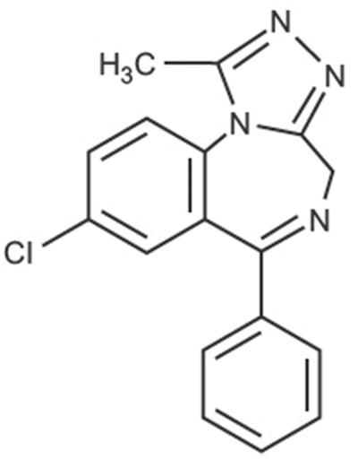 Chemical Structure (Alprazolam 01)