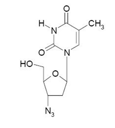 Zidovudine Chemical Structure (D346d08d Ebb5 4500 923f Fe111f304876 02)