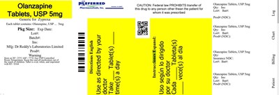 Olanzapine Tablets Usp 5mg (Container3)