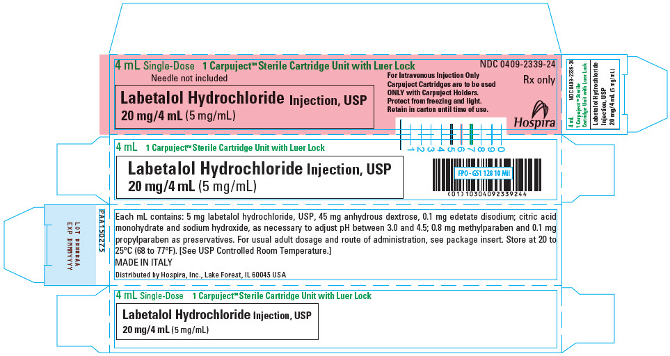NDC 04092339 Labetalol Hydrochloride Labetalol Hydrochloride
