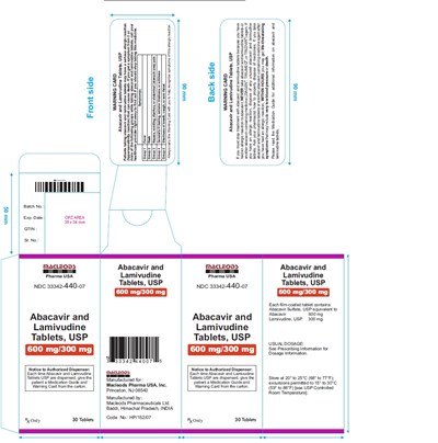 444 (Abacavir And Lamivudine Tablets 600 300mg 30s Carton)