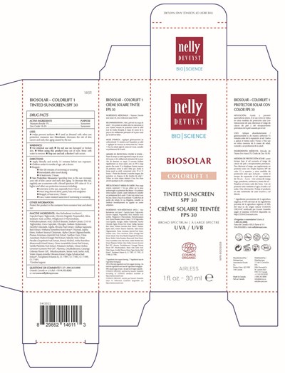 Nelly-Devuyst-BIOSOLAR-1-14611-30mL.jpg Nelly Devuyst Biosolar Colorlift 1 Tinted Sunscreen 30 mL - Nelly Devuyst BIOSOLAR 1 14611 30mL