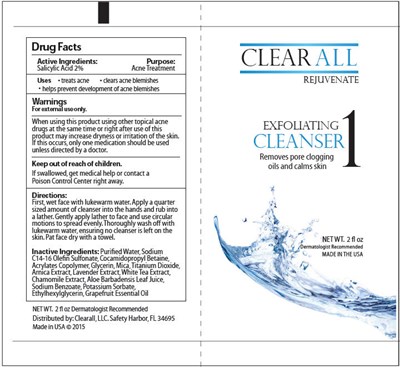 PRINCIPAL DISPLAY PANEL - 2 fl oz Tube Label - clearall 01