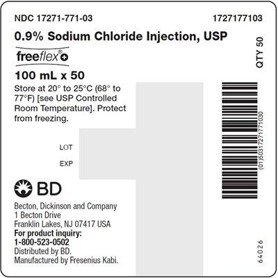 Package Label (PRINCIPAL DISPLAY – 0.9% Sodium Chloride 100 mL Case Label)