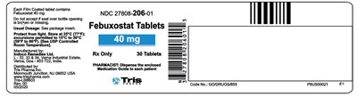 40 mg - 30 count - febuxostat tablets 2
