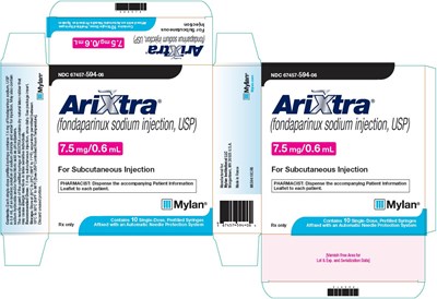 Arixtra Injection 7.5 mg/0.6 mL Carton Label - image 15