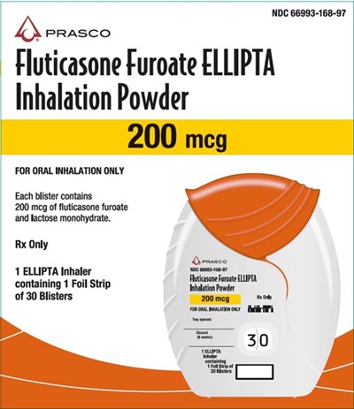 Fluticasone Furoate 200mcg 30 Dose Carton (Fluticasone Furoate Ellipta Spl Graphic 23)