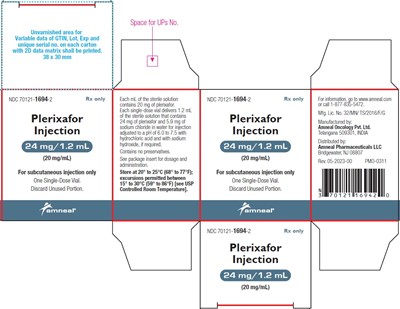 1 (Plerixafor Injection 20 mg Per mL 3)