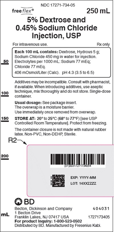 dex1y-0000-04.jpg PACKAGE LABEL - PRINCIPAL DISPLAY – Dextrose and Sodium Chloride 250mL Bag Label - dex1y 0000 04