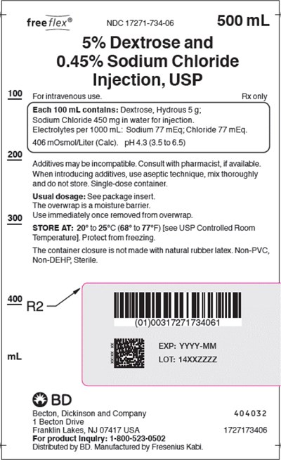 dex1y-0000-06.jpg PACKAGE LABEL - PRINCIPAL DISPLAY – Dextrose and Sodium Chloride 500mL Bag Label - dex1y 0000 06