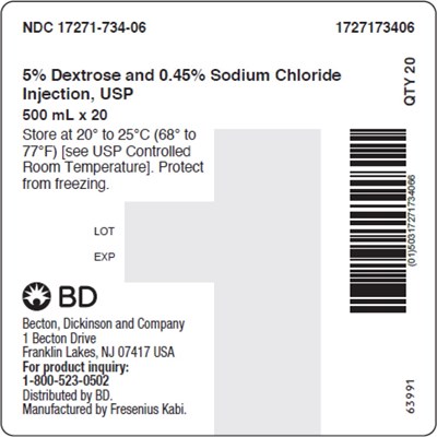 dex1y-0000-07.jpg PACKAGE LABEL - PRINCIPAL DISPLAY – Dextrose and Sodium Chloride 500mL Shipper Label - dex1y 0000 07