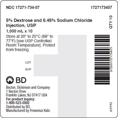 dex1y-0000-09.jpg PACKAGE LABEL - PRINCIPAL DISPLAY – Dextrose and Sodium Chloride 1000mL Shipper Label - dex1y 0000 09
