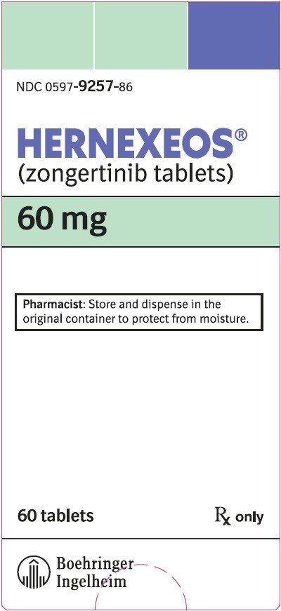 zongertinib-03.jpg PRINCIPAL DISPLAY PANEL - 60 mg Tablet Bottle Carton - zongertinib 03