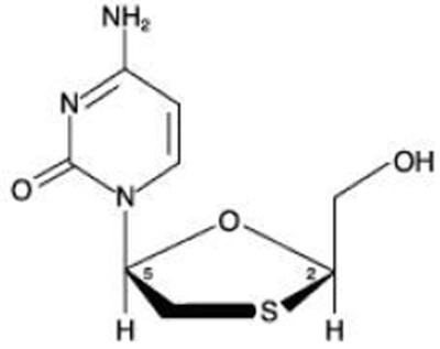 Chemical Structure Lamivudine - lamizido str1