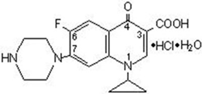 Chemical Structure (Ciprofloxacin 01)