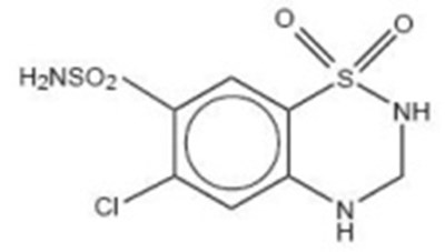 Hydrochlorothiazide Structural Formula (Fc2b8f7b Bde6 43f8 871b F9817b1cc813 02)