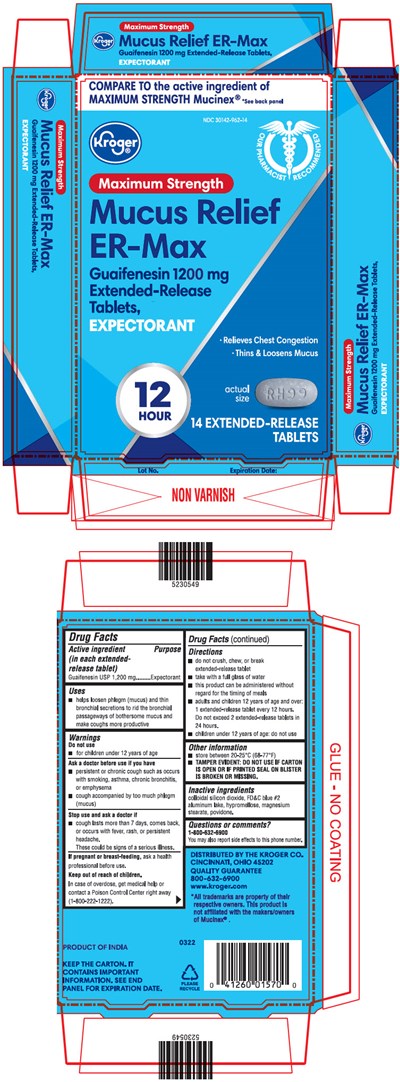 Principal Display Panel - 14 Tablet Blister Pack Carton - guaifenesin 01