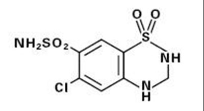 Chemical Structure - aldactazide 02