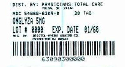 Onglyza 5 mg Bottle Label (6309)