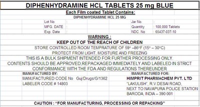 Principal Display Panel (Diphenhydramine 01)