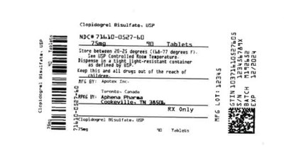 Bottle Label 75 mg - 71610 0527 60