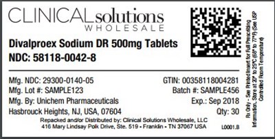 Divalproex Sodium Dr 500mg Tablet 30 Count Blister Card (Divalproextablets Figure 09)