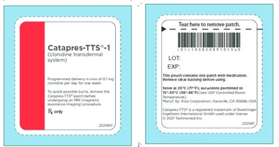 tn-catapres-01-ptch.jpg PRINCIPAL DISPLAY PANEL - 0.1 mg Patch Pouch Label - tn catapres 01 ptch