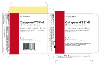 tncatapres-03-bx.jpg PRINCIPAL DISPLAY PANEL - 0.3 mg Patch Pouch Carton - tncatapres 03 bx