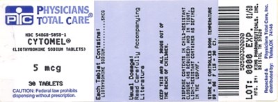 Image Of 5 Mcg Package Label (5058)