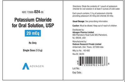 1.5 G Pouch Label (NDC 72888-024-06)