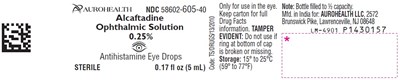 Package Label-principal Display Panel-0.25 % (5 mL Container) (Alcaftadine Fig1)