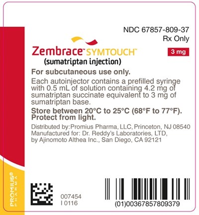 Auto-injector Label (Zembrace 16)